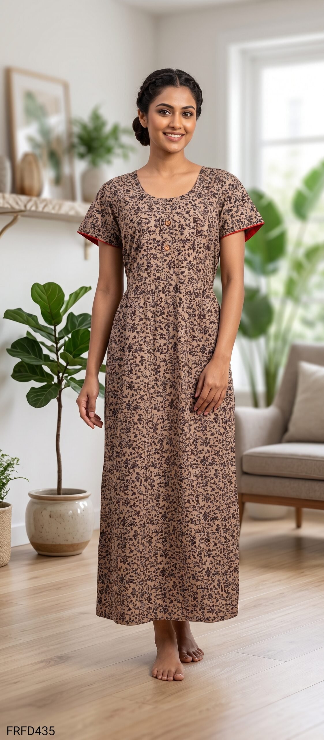 FROCK FEEDING NIGHTY FREE SIZE(XXL)-FRFD435