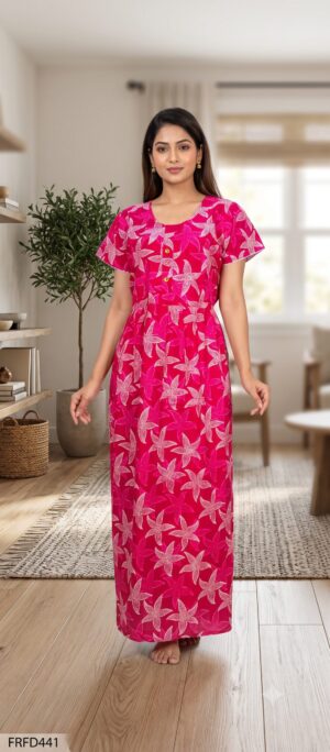 FROCK FEEDING NIGHTY FREE SIZE(XXL)-FRFD441