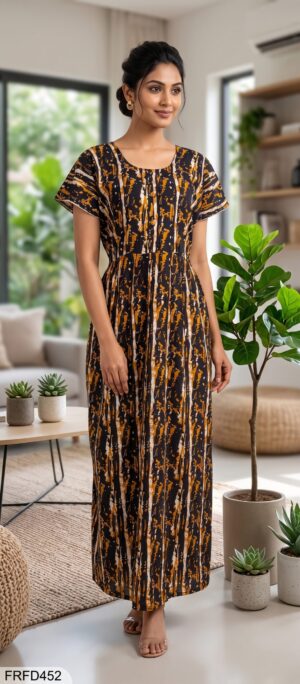 FROCK FEEDING NIGHTY FREE SIZE(XXL)-FRFD452