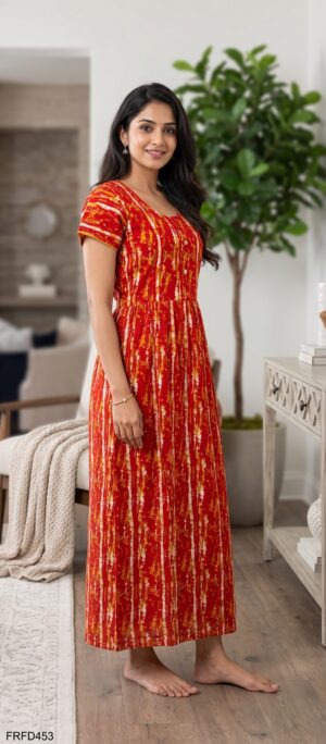 FROCK FEEDING NIGHTY FREE SIZE(XXL)-FRFD453