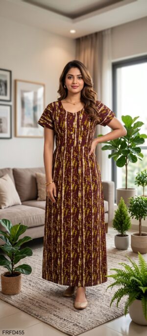 FROCK FEEDING NIGHTY FREE SIZE(XXL)-FRFD455