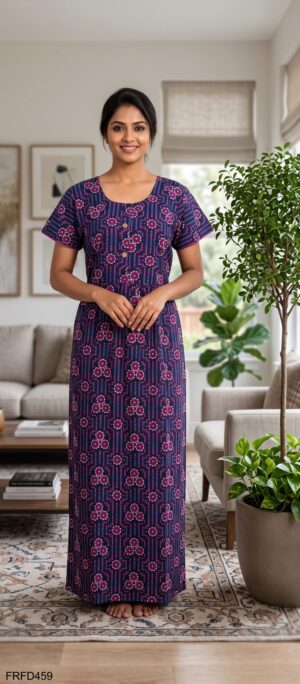 FROCK FEEDING NIGHTY FREE SIZE(XXL)-FRFD459
