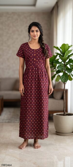 FROCK FEEDING NIGHTY FREE SIZE(XXL)-FRFD464