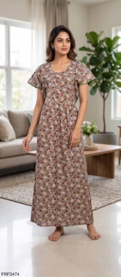 FROCK FEEDING NIGHTY FREE SIZE(XXL)-FRFD474