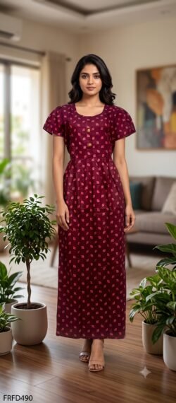 FROCK FEEDING NIGHTY FREE SIZE(XXL)-FRFD490
