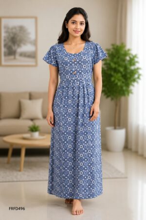 FROCK FEEDING NIGHTY FREE SIZE(XXL)-FRFD496