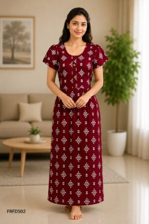 FROCK FEEDING NIGHTY FREE SIZE(XXL)-FRFD502