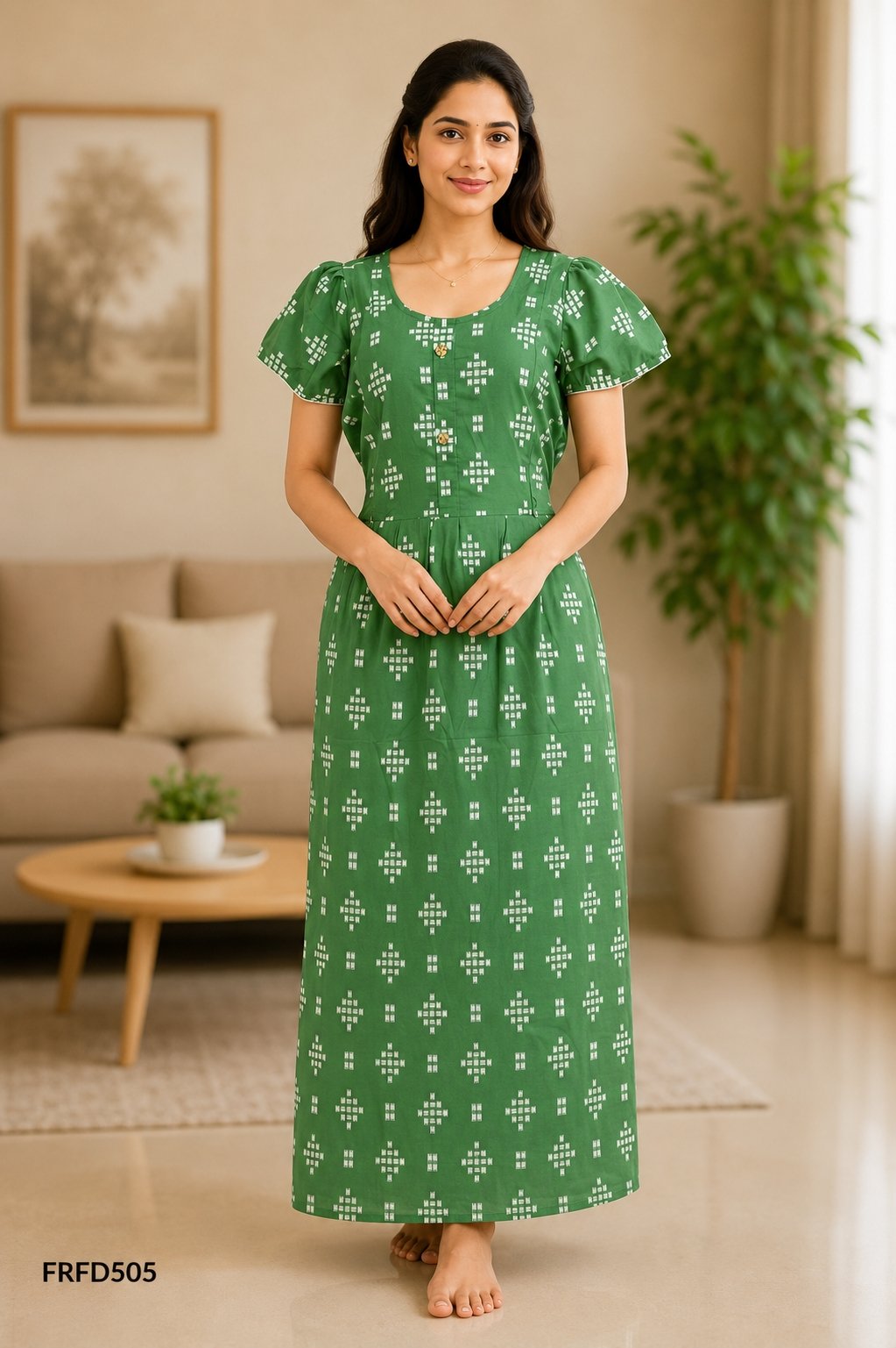 FROCK FEEDING NIGHTY FREE SIZE(XXL)-FRFD505