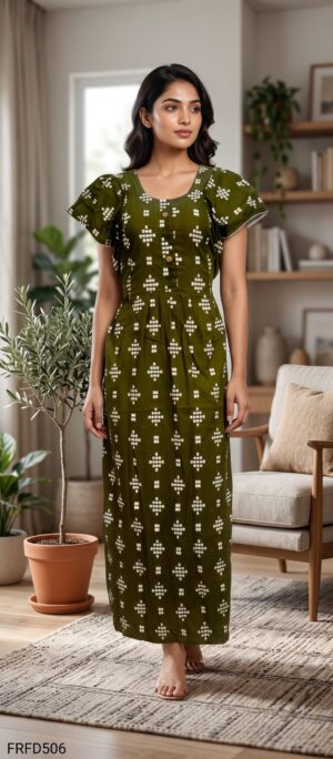 FROCK FEEDING NIGHTY FREE SIZE(XXL)-FRFD506