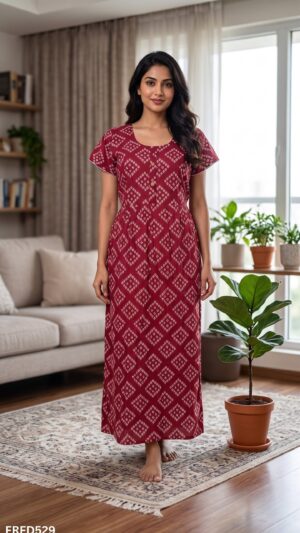 Frock Feeding Nighty Free Size(XXL)-FRFD529