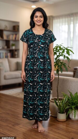 Frock Feeding Nighty Free Size(XXL)-FRFD532