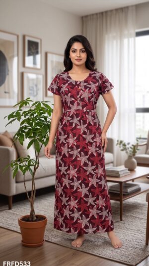 Frock Feeding Nighty Free Size(XXL)-FRFD533