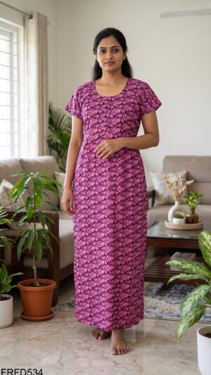 Frock Feeding Nighty Free Size(XXL)-FRFD534