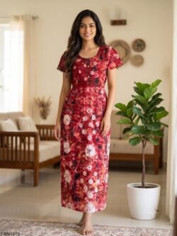 Batiq Frock Nighty Free Size(XXL) -FRN1919