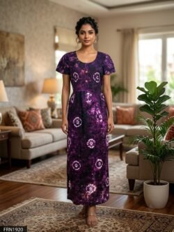 Batiq Frock Nighty Free Size(XXL) -FRN1920