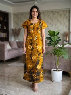Batiq Frock Nighty Free Size(XXL) -FRN1922