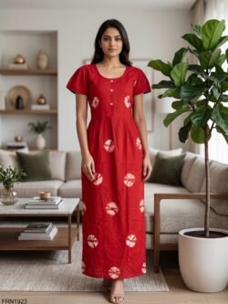 Batiq Frock Nighty Free Size(XXL) -FRN1923