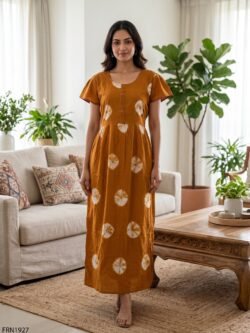 Batiq Frock Nighty Free Size(XXL) -FRN1927