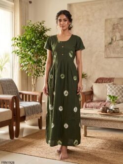 Batiq Frock Nighty Free Size(XXL) -FRN1928