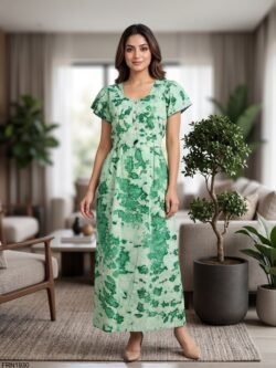 Batiq Frock Nighty Free Size(XXL) -FRN1930
