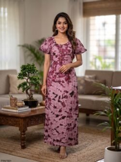 Batiq Frock Nighty Free Size(XXL) -FRN1931