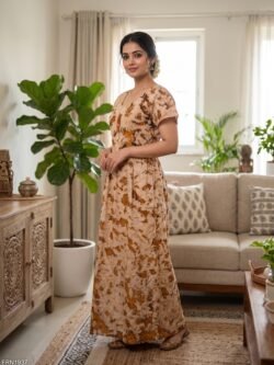 Batiq Frock Nighty Free Size(XXL) -FRN1937