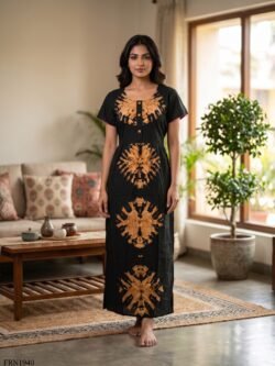 Batiq Frock Nighty Free Size(XXL) -FRN1940