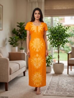 Batiq Frock Nighty Free Size(XXL) -FRN1942