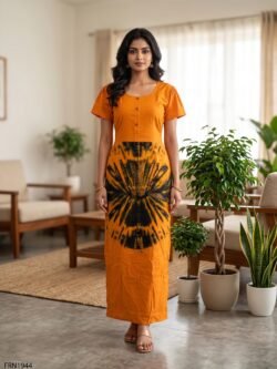 Batiq Frock Nighty Free Size(XXL) -FRN1944