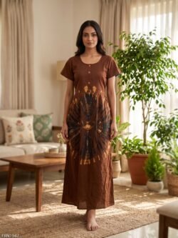 Batiq Frock Nighty Free Size(XXL) -FRN1947