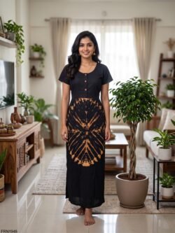 Batiq Frock Nighty Free Size(XXL) -FRN1948