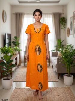 Batiq Frock Nighty Free Size(XXL) -FRN1957