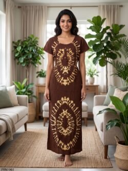 Batiq Frock Nighty Free Size(XXL) -FRN1961