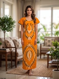 Batiq Frock Nighty Free Size(XXL) -FRN1962