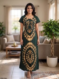 Batiq Frock Nighty Free Size(XXL) -FRN1963