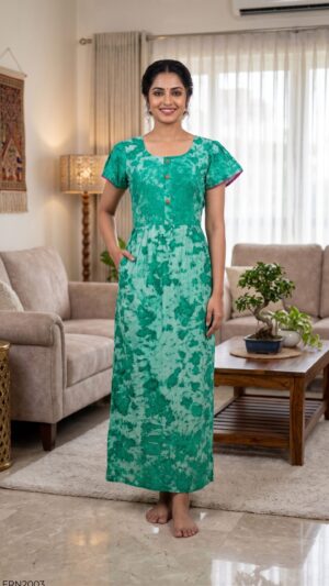 Batiq Frock Nighty Free Size(XXL) -FRN2003