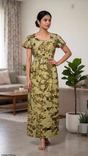 Batiq Frock Nighty Free Size(XXL) -FRN2004