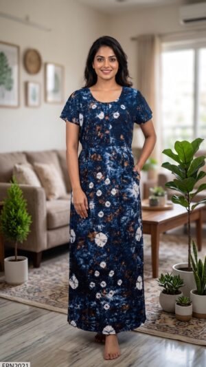 Batiq Frock Nighty Free Size(XXL) -FRN2021