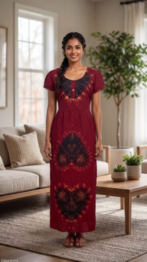 Batiq Frock Nighty Free Size(XXL) -FRN2022