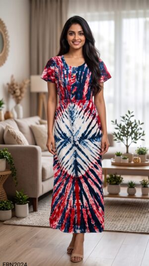 Batiq Frock Nighty Free Size(XXL) -FRN2024