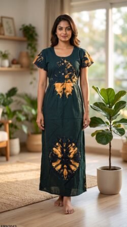 Batiq Frock Nighty Free Size(XXL) -FRN2043