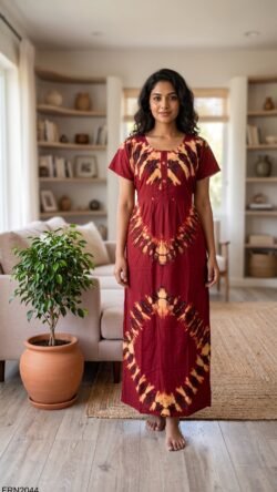 Batiq Frock Nighty Free Size(XXL) -FRN2044