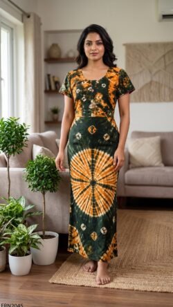 Batiq Frock Nighty Free Size(XXL) -FRN2045
