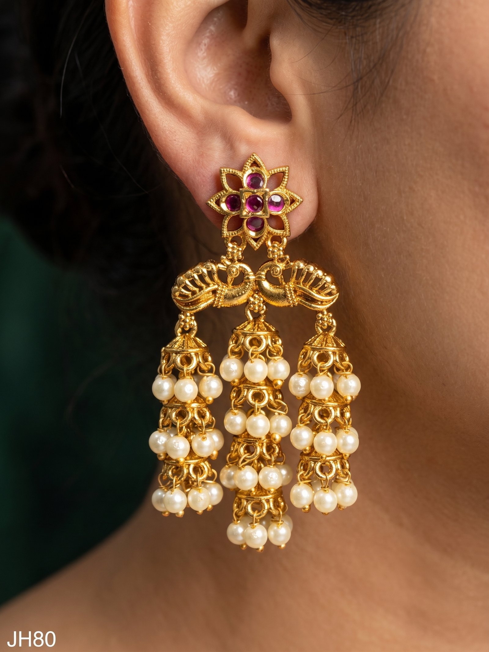 Jhumkha kundan-JH80