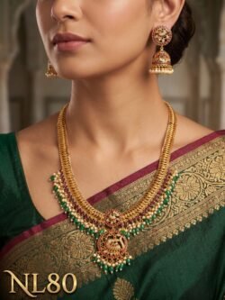 Premium Necklace With Ear Rings-NL80
