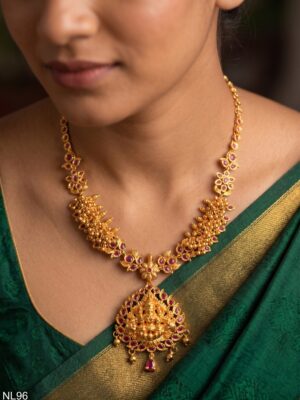 Premium Necklace With Ear Rings-NL96
