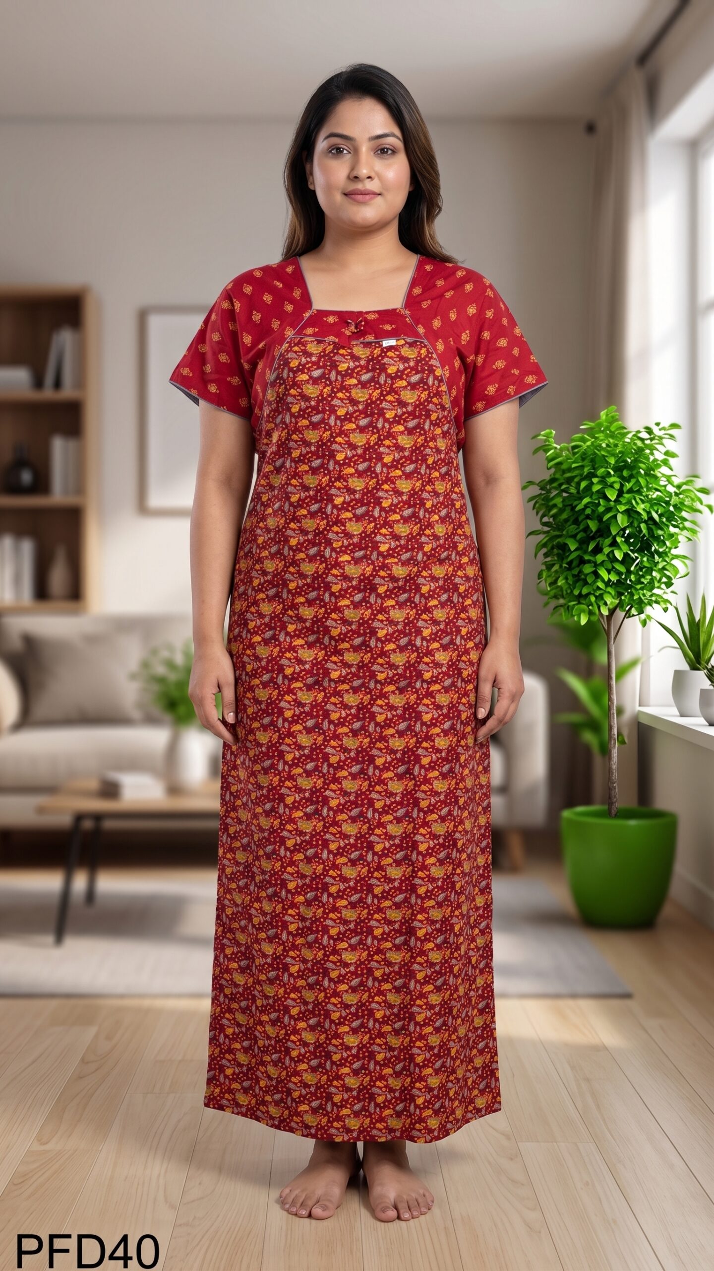 Feeding Nighty Free Size(XXL)-PFD40