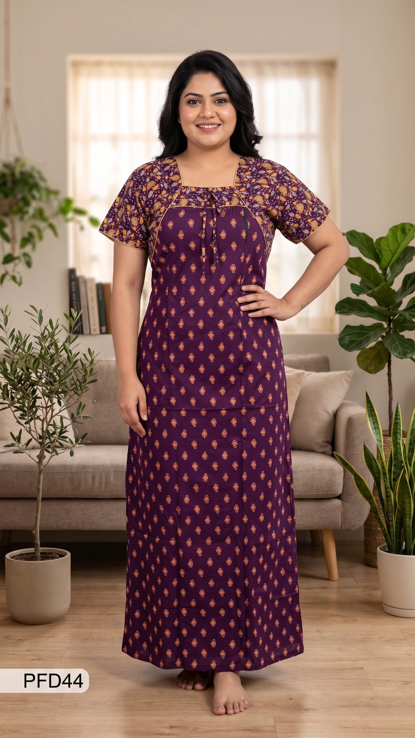 Feeding Nighty Free Size(XXL)-PFD44