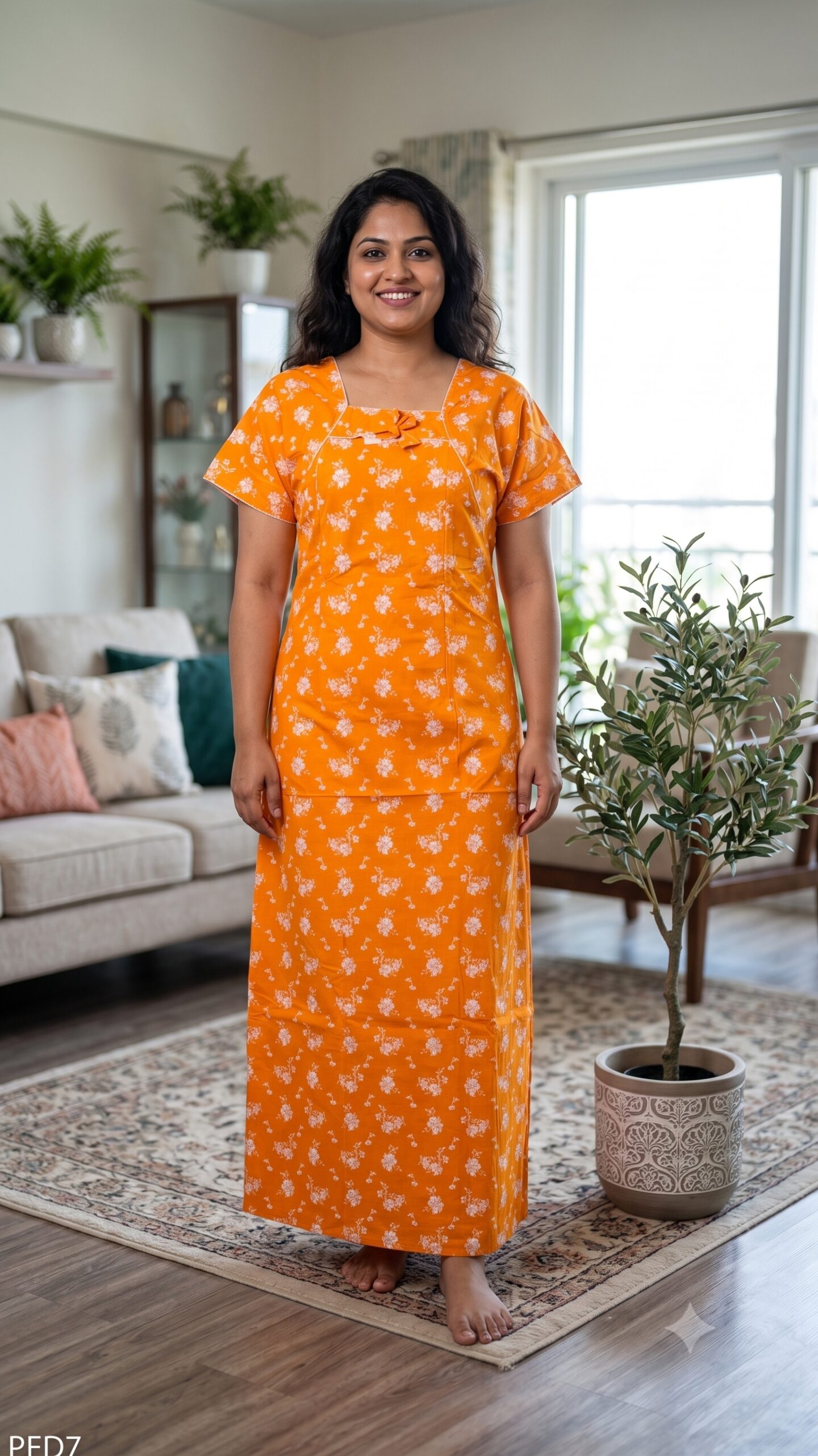 Feeding Nighty Free Size(XXL)-PFD7