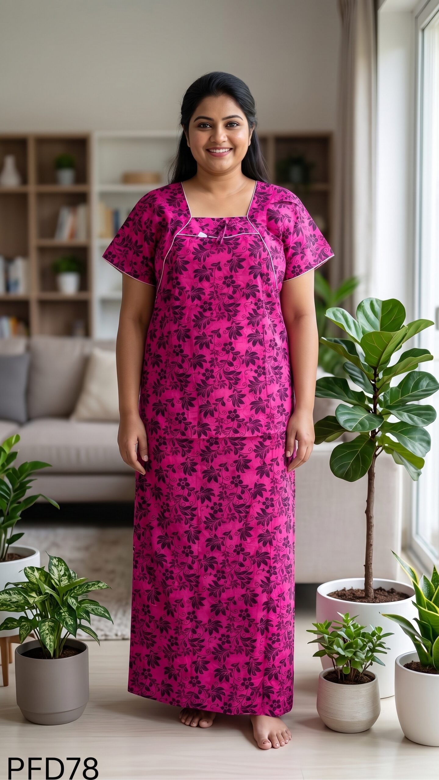 Feeding Nighty Free Size(XXL)-PFD78